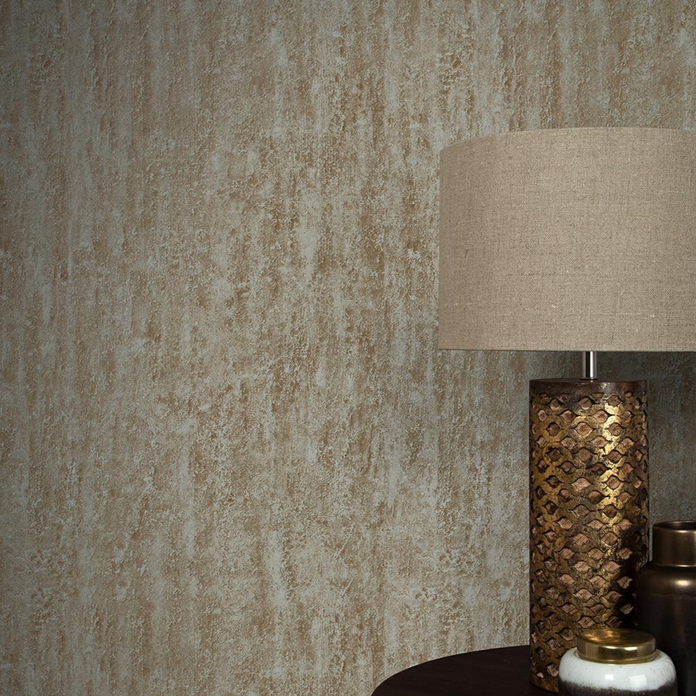 Orbit Wallpaper 105858 by Graham & Brown in Gold Silver Grey